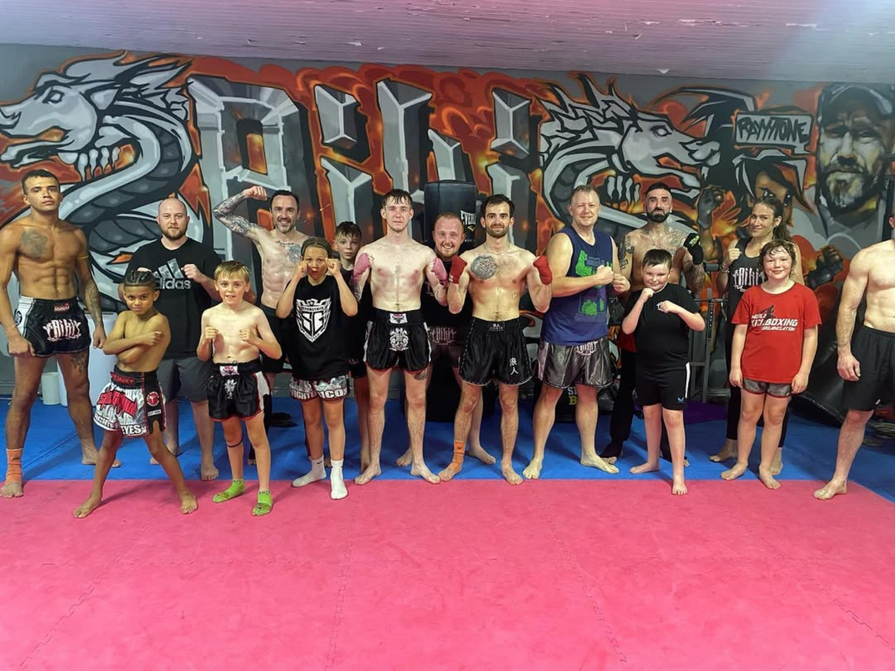 The AIKI Martial Arts team at the gym